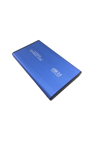 2.5 İnç Usb 3.0 Sata Harddisk Hdd Kutusu 5 Gbps + Mavi