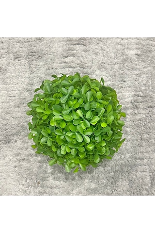 Modern Gri Saksılı Yapay Yeşil Bitki - Yaşam Alanınıza Doğal Dokunuş 13x17 Cm Yeşil