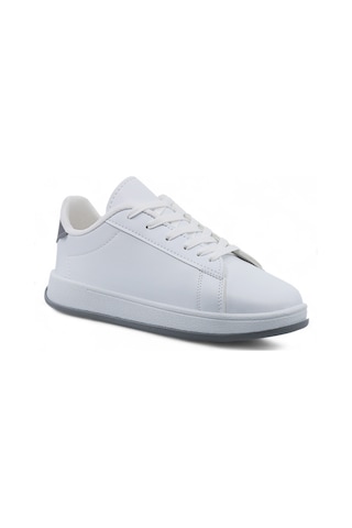 Khayt Franco Erkek Kadın Sneaker Günlük Casual Spor Ayakkabı Beyaz - Gri