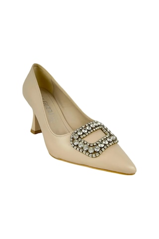 Matzeliger Mzg1175 Bej Kadın Kalem Topuklu Stiletto