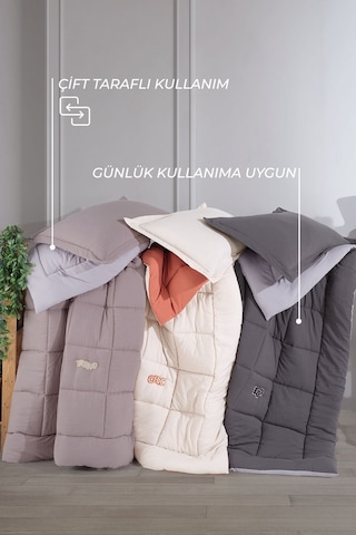 Elart Violet Comfort Uyku Seti Çift Kişilik Antrasit Antrasit