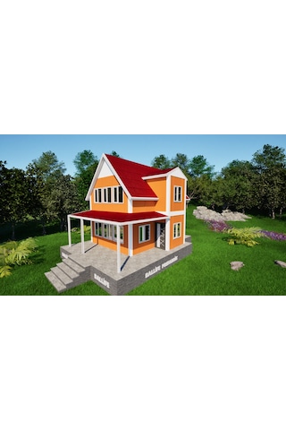 Ballife Prefabrik 101 M2 Standart Dubleks Prefabrik Konut