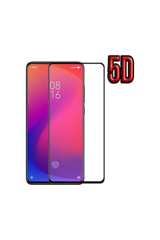 Xiaomi Redmi K20-K20 Pro-Mi 9T 5D Full Kaplama Kırılmaz Cam Ekra Siyah