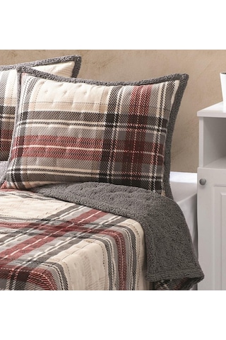 Merinos Allday Çift Kişilik Yatak Örtüsü Seti Dureau Gri