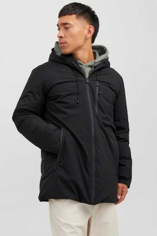 Jack & Jones Jack&jones 12256884 Jjpayne Parka Jacket Erkek Uzun Mont Siyah Siyah
