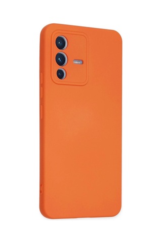 Uryport Vivo V23 5g Kılıf Nano İçi Kadife Silikon - Turuncu