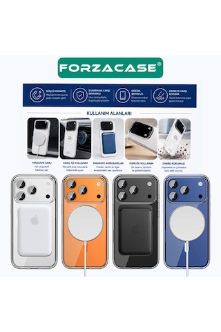 Forzacase Tecno Spark 40 Pro İle Uyumlu Clearmag Serisi Magsafe Özellikli Kristal Şeffaf Sert Kılıf