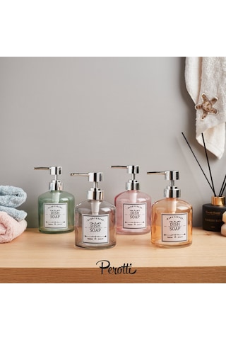 Perottii Dish Soap Cam Sıvı Sabunluk - Asorti - 13x9 Cm Çok Renkli
