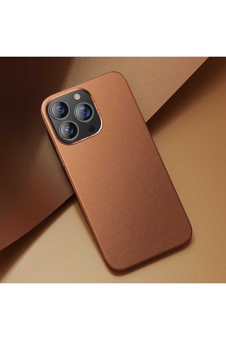 Benks Apple Uyumlu iPhone 13 Pro Max Kılıf Benks Magnetic Hakiki Deri Kılıf ZORE-219635