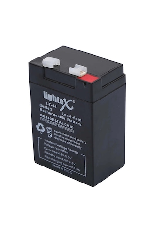 Lightex Lt-44 4v 4.0ah Işıldak Fener Aküsü