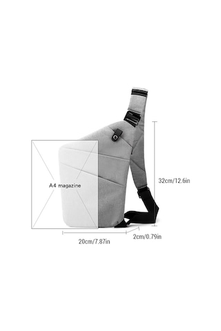 Maiyame Hafif Ve Çok Amaçlı Göğüs Çantası - Erkek/kadın İçin Moda Ve Konforlu Seyahat Aksesuarı Siyah