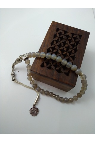 Akik Taşı Tespih / Doğaltaş Tespih 6 Mm N11.1625