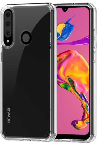 Huawei Y6P Kılıf Zore Coss Şeffaf Sert Silikon Kılıf Renksiz