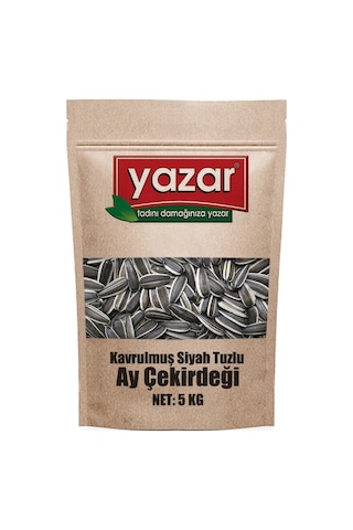 Yazar Kuruyemiş Ay Çekirdeği Siyah Tuzlu 1 KG