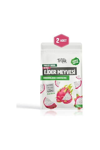 Dondurularak Kurutulmuş Beyaz Ejder Meyvesi 20 G Freeze Dried Meyve Cipsi Meyve Kurusu 2 Adet
