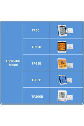 Thermopro Tx-2b 915mhz Ek Nem Sensörü Uydurma Dış Mekan Su Geçirmez Verici, İç Mekan Dış Mekan Termometresi İç