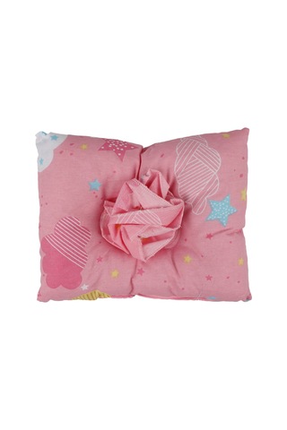 Unisex Pembe Renkli Yıldız Desenli Emzirme Yastığı