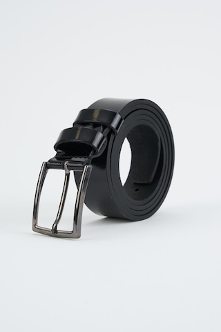 Erkek Rugan Siyah Deri Kemer 112550 Siyah