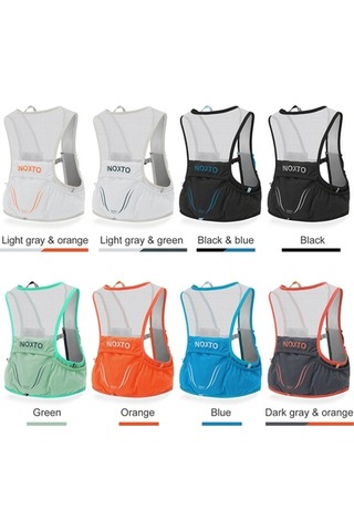 Tongxida Inoxto Ix592 2.5l Spor Çanta - 2x450ml Su Torbası - Koyu Gri & Turuncu Çok Renkli