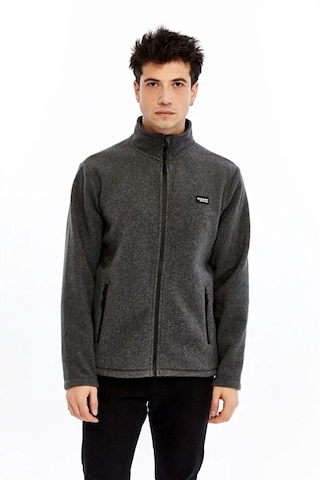Champp Tam Fermuarlı Unisex Polar Gri