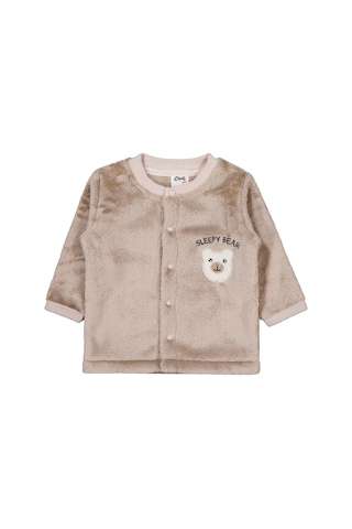 Civil Baby Ayıcık Nakışlı 1-9 Ay Pijama Takımı - Kahverengi Soft Kahverengi