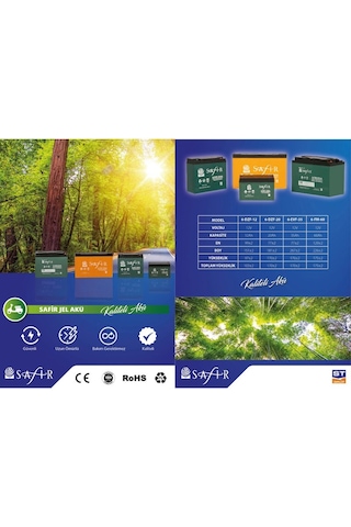 Jel Akü 12 V - 20 Ah 6'lı Set Yeni Tarihli