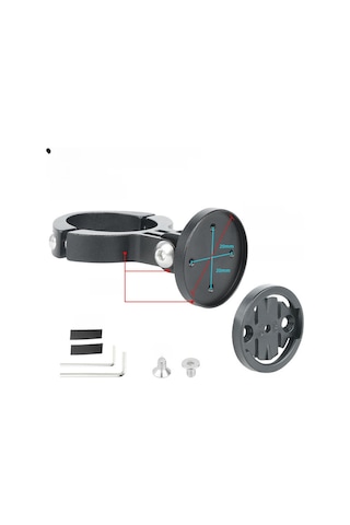 Fosenze Jantlı Bisiklet Arka Fener Tutucu, Alüminyum Malzeme, Garmin Varia Serisi Uyumlu, Kolay Kurulum, Yol Görünürlüğünü Artırır