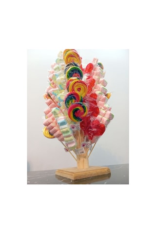 Marshmallow Lolipop Şekerleme 100 Adet Sosyete-horoz Şeker-stand Dahil Parti -doğum Günü-çocuk Vb.