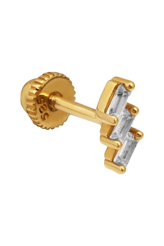 Altınkesesi Altın Üçlü Baget Tragus Piercing Altın