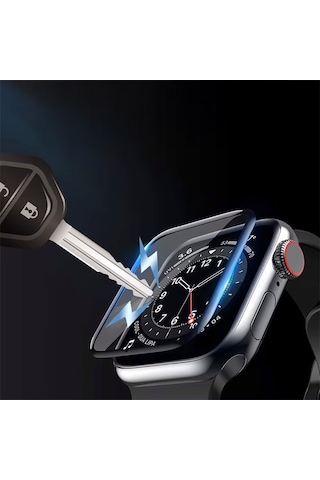 Apple Uyumlu Watch Series 10 42mm Polymer Temperli Nano 0.5 Mm Watch Ekran Koruyucu