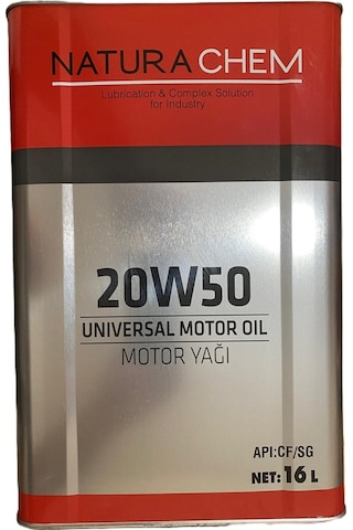 Nature Chem 20W-50 Teneke Motor Yağı 16 L