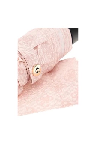 Guess Kadın Monogram Desenli Otomatik Katlanır Şemsiye - Pembe Pembe