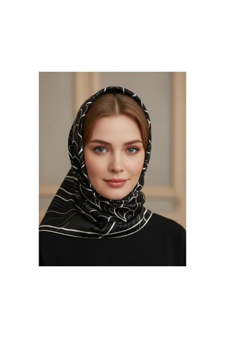 Alfa Aksesuar 03 Mısırlı Polyester Eşarp Desen 3 Hardal