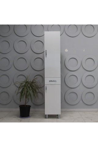 Özce Banyo Boy Dolabı 40 Cm Mdf Beyaz