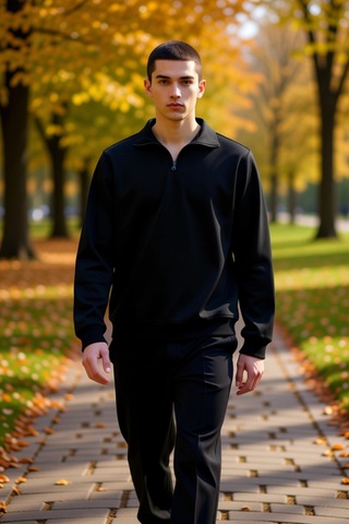 Benerly Erkek Dik Yaka Standart Kol Regular Kalıp Sweatshirt Fonksiyonel Gri Melanj