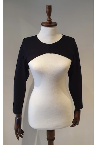 Modacanel Tesettür Içe Giyilen Siyah Uzun Kol Bolero Mcblr002 Siyah