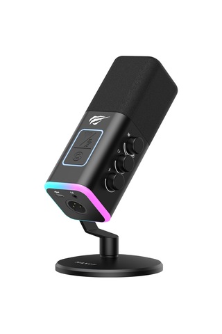Havit Gamenote Gk71 Rgb Profesyonel Yayıncı Oyuncu Mikrofonu Type-c Xlr 24bit/192kh