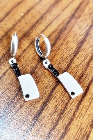 Takı Dükkanı Sallantılı Chef Satır Küpe Bck39