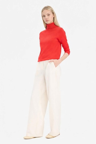 DeFacto Regular Fit Yumuşak Dokulu Balıkçı Yaka Basic Düz Triko Kazak H1651AZ24WNRD227 Kırmızı