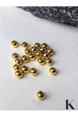 Klipsa Jewelry Altın Renkli Boncuk Ayırıcılar, Spacerlar 20 Adet 3 Mm 208069868