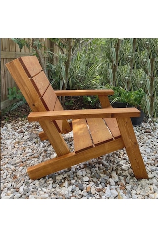 Ahşap Bahçe Teras Dinlenme Koltuğu 2092 Kahverengi