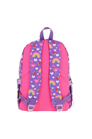 Kaukko Kids Üç Gözlü Kız Çocuk Okul Sırt Çantası Flamingo Nakışlı Ve Baskılı - L5226 Pembe - Mor