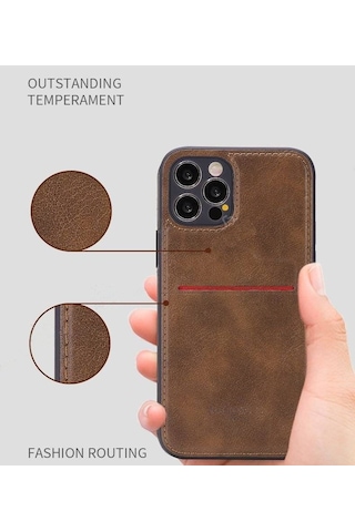 Xiaomi Mi 14 Ultra Kartlıklı Rich Boss Lüx Deri Kılıf Siyah