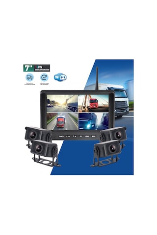 Newfron Nf-dw105 7 İnç Araç Monitörü Set 4 Kamera Dvr Kayıt