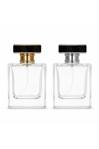 20 Adet Boş Cam Parfüm Şişe, 50 Ml, Mia Model, Şeffaf, Geçmeli,-fpu-50