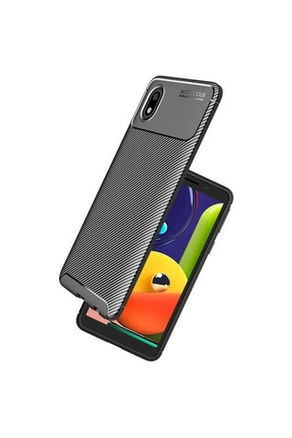 Samsung Uyumlu Galaxy A01 Core Kılıf Karbon Silikon Case