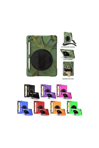 Apple Uyumlu iPad, 9.7 2018 6.Nesil Kılıf A1893 A1954 Defender Zırh Case