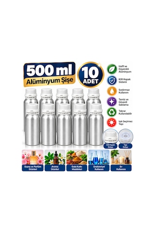 Alüminyum Şişe 0,5 Lt.x10