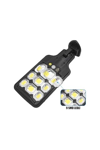 Ayt Powermaster Hs-8037a Solar Güneş Enerjili 63 Smd Ledli Hareket Sensörlü Sokak Lambası Led Bahçe Aydınlatması