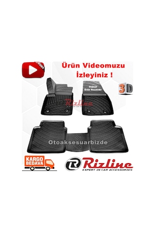 Ford Focus 5 3D Paspas Havuzlu Siyah Hb 2019 Sonrası 4Prç.Rizline N11.5444